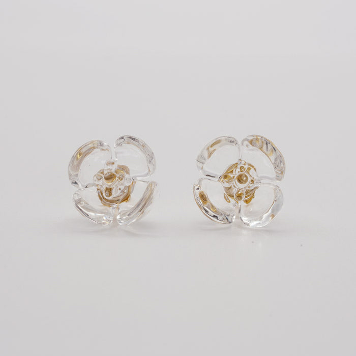 Camelia(Tsubaki Clear earrings)