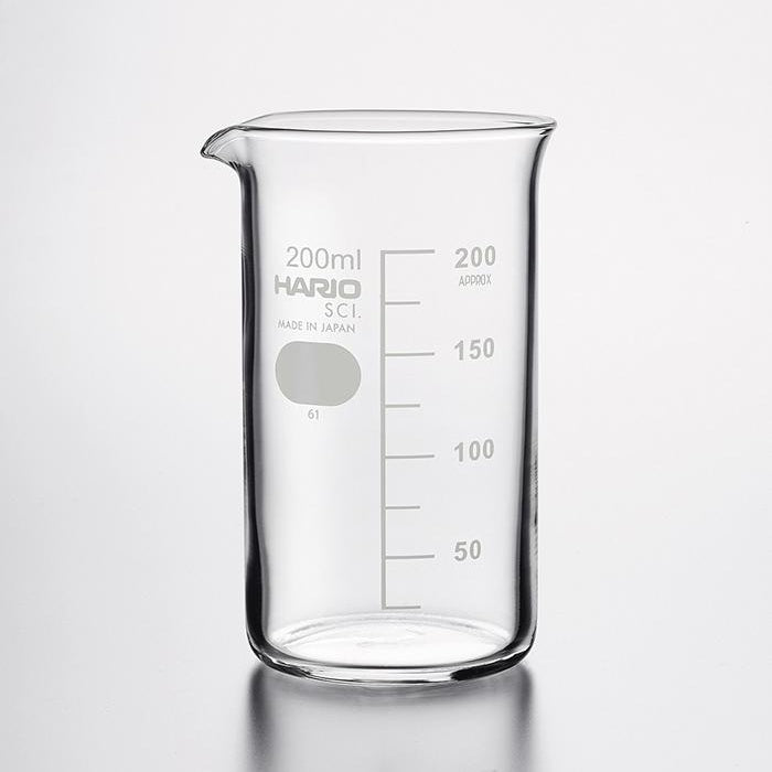 
            
                Load image into Gallery viewer, HARIO Glass Beaker 200ml (6.8 oz.)
            
        